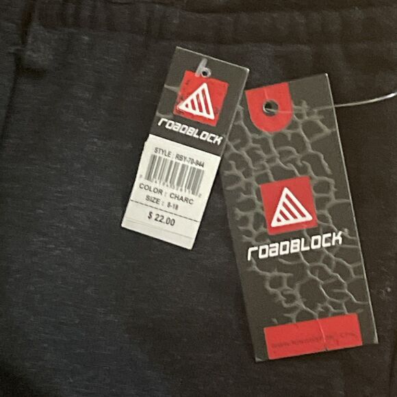 Toddler Boy Sweat Pants Roadblock Brand M 10- 12 Charcoal Color NWT - Picture 6 of 7
